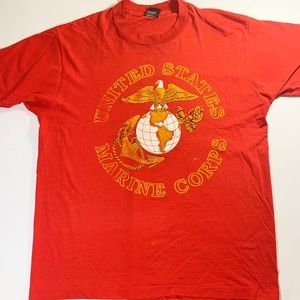 VTG UNITED STATES MARINES XL Single Stitch Shirt